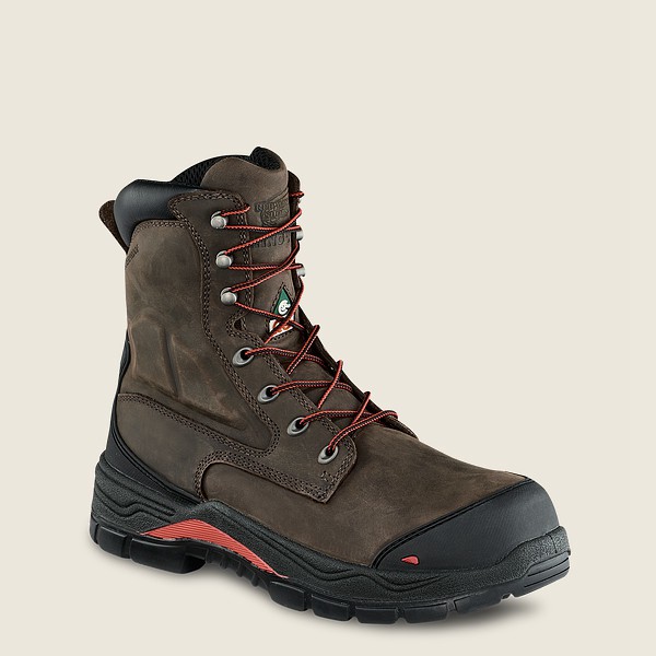 Red Wing Safety Boots King Toe® Adc - 8-inch Insulated Waterproof Csa Toe - Dark Grey - Mens JYQ9810